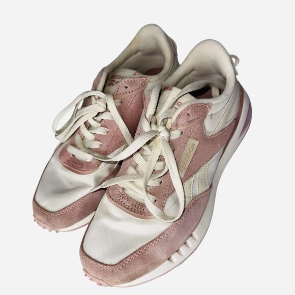 Reebok Comfort Footbed Womens Sz US 7.5 UK 5 Ivory Peach Pink Running Sneakers - Picture 3 of 11